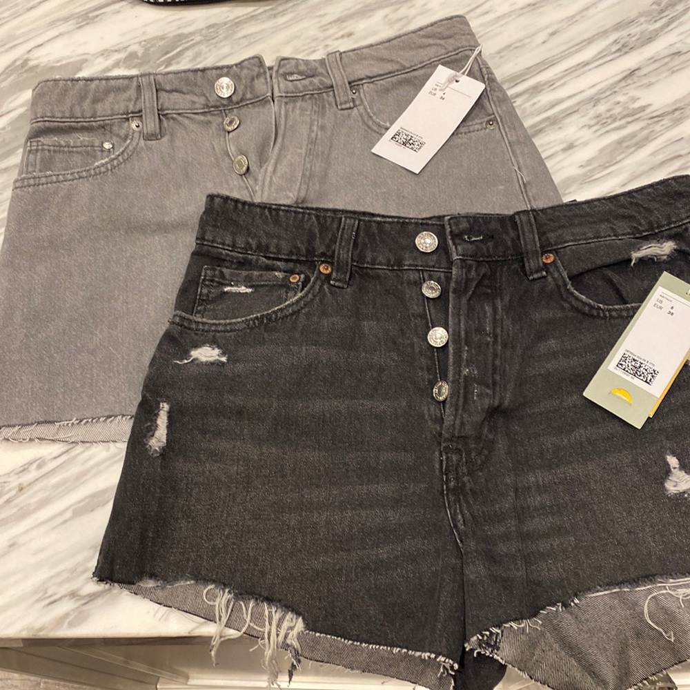 2 brand new with tag H&M jean shorts bought recently